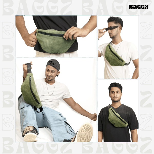 Olive Premium Cross Body Bag - Image 4