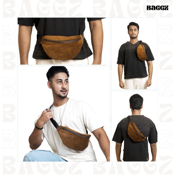 Brown Premium Cross Body Bag - Image 3