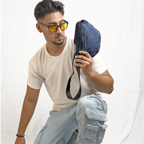 Denim Premium Cross Body Bag - Image 4